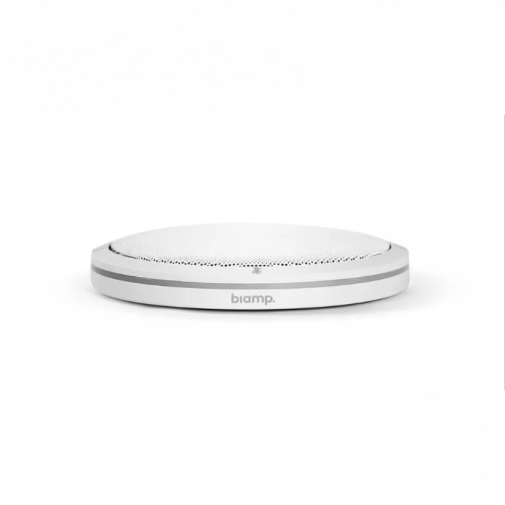 Микрофон Biamp [ParleTTM-X(White)] настольный, технология Beamtracking(AVB) 4 зоны по 90° LED mute индикатор 2хRJ45(доп.для подключения TTM-XEX к network box.PoE.Макс.расстояние м/д mic:10м. Кабель: