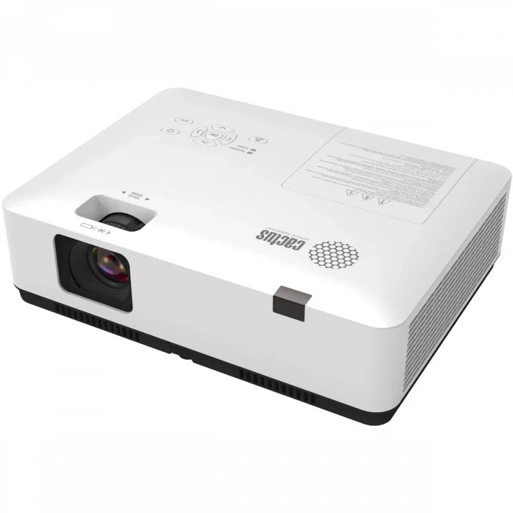 Проектор Cactus CS-S1.WT 3LCD 34000Lm LS 3400Lm ANSI (1024x768) 15000:1 ресурс лампы:10000часов 1xHDMI 3.06кг