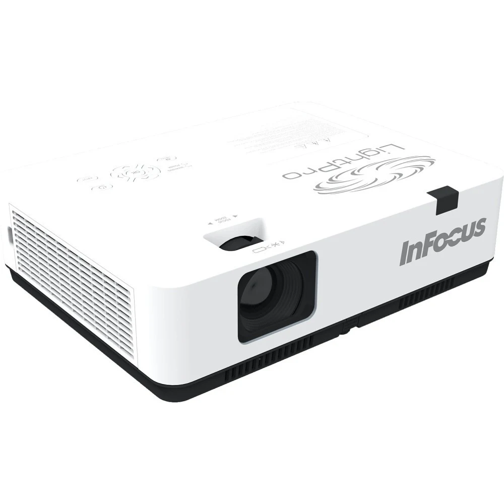 Проектор InFocus [IN1049] 3LCD, 5000 lm, WUXGA, 1.371.65:1, 50000:1, 16W, 2хHDMI 1.4b, VGA in, CompositeIN, 3,5 mm audio IN, RCAx2 IN, USB-A, VGA out, 3,5 audio OUT, RS232, Mini USB B serv, RJ45, PJ