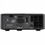 Проектор Optoma ML750e (DLP, LED, WXGA 1280x800, 700Lm, 15000:1, HDMI, USB, MHL, MicroSD, 1x1W speaker, 3D Ready, led 20000hrs, Black, 0.38kg)