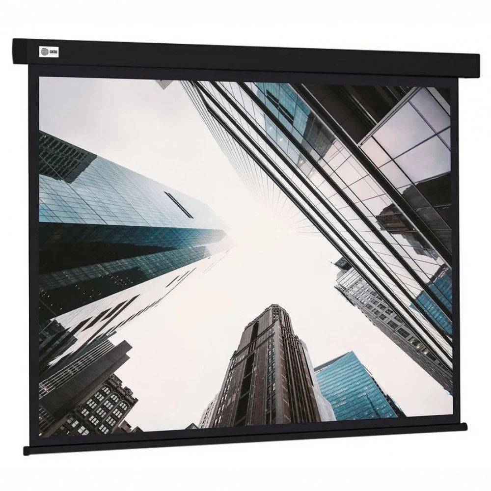 Экран настенно-потолочный CACTUS 124.5x221см, 16:9 Wallscreen CS-PSW-124X221-BK рулонный черный (CS-PSW-124X221-BK)