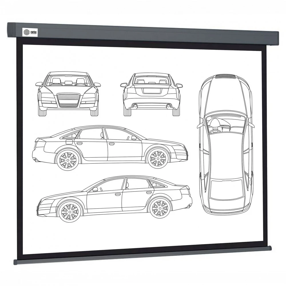 Экран Cactus 135" 168x299см Wallscreen CS-PSW-168X299-SG 16:9 настенно-потолочный рулонный серый