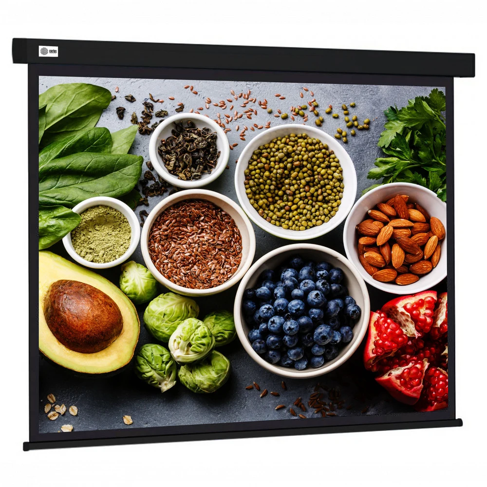 Экран Cactus 150" 187x332см Wallscreen CS-PSW-187X332-BK 16:9 настенно-потолочный рулонный черный