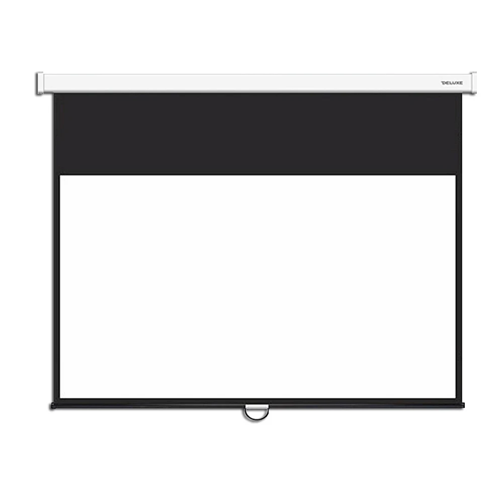 Экран Deluxe DLS-M221x121W (87"х47"), Ø - 98", 16:9 Экран, Deluxe, DLS-M221x121W, Настенный/потолочный, Рабочая поверхность 213x113, 16:9, Matt white, Белый