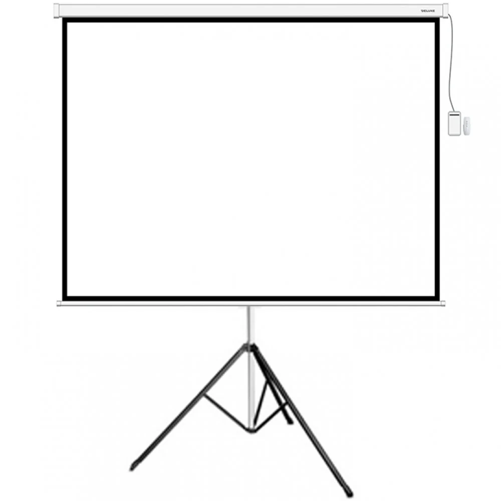 Экран на треноге, Deluxe, DLS-T244x183W, Рабочая поверхность 244х183 см., 4:3, Matt white, Белый