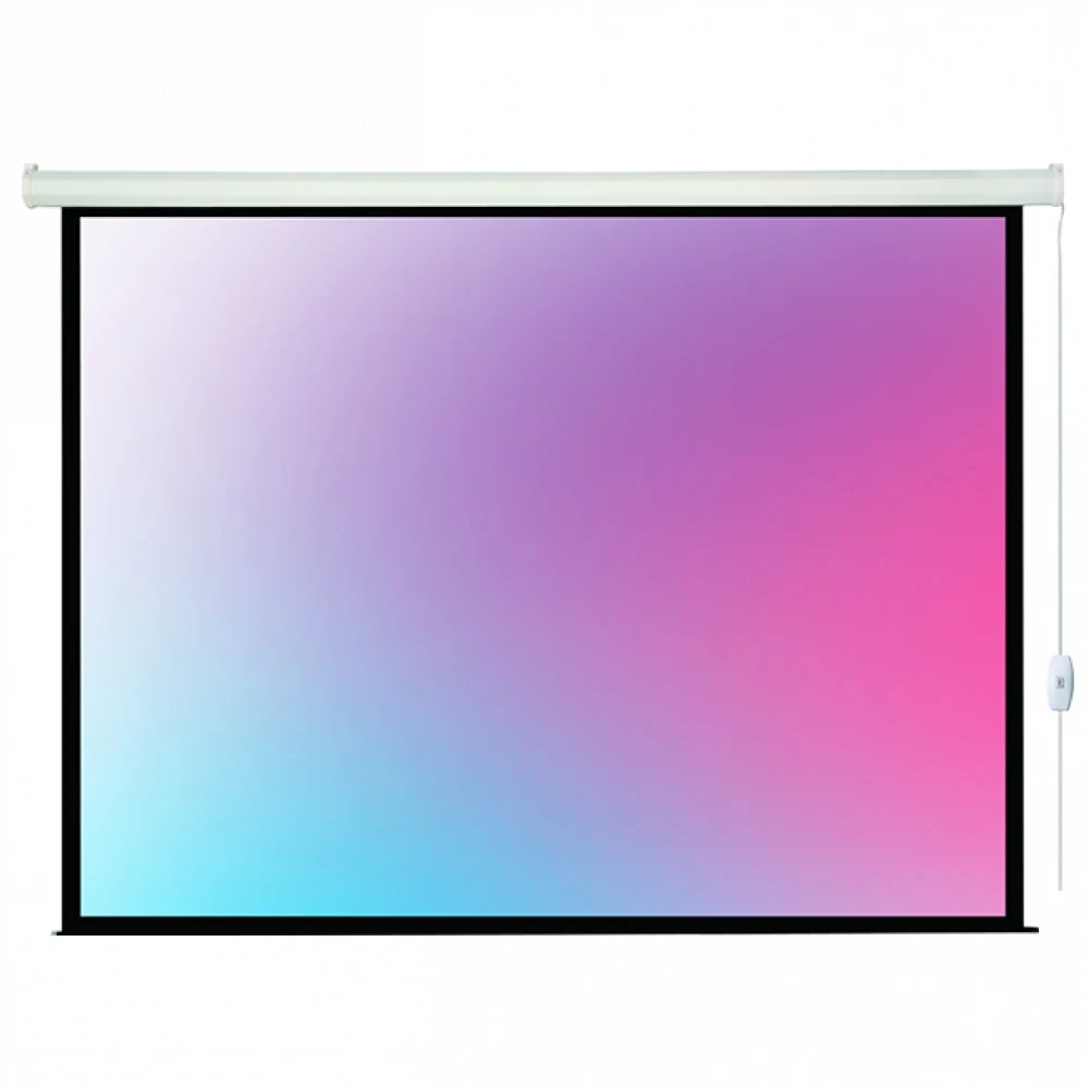 Lumien Eco Control [LEC-100107] Экран с электроприводом 183x244 см (раб. область 175х236 см) Matte White черная кайма по периметру 4:3