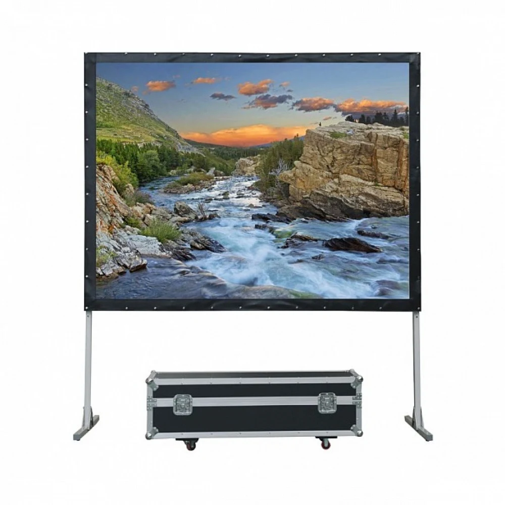 [LMF-100119] Экран Lumien [Master Fold] 165x282 см (120"), (раб. область 149x266 см) Matte White черн. кайма по периметру 16:9, поставляется в флайт-кейсе