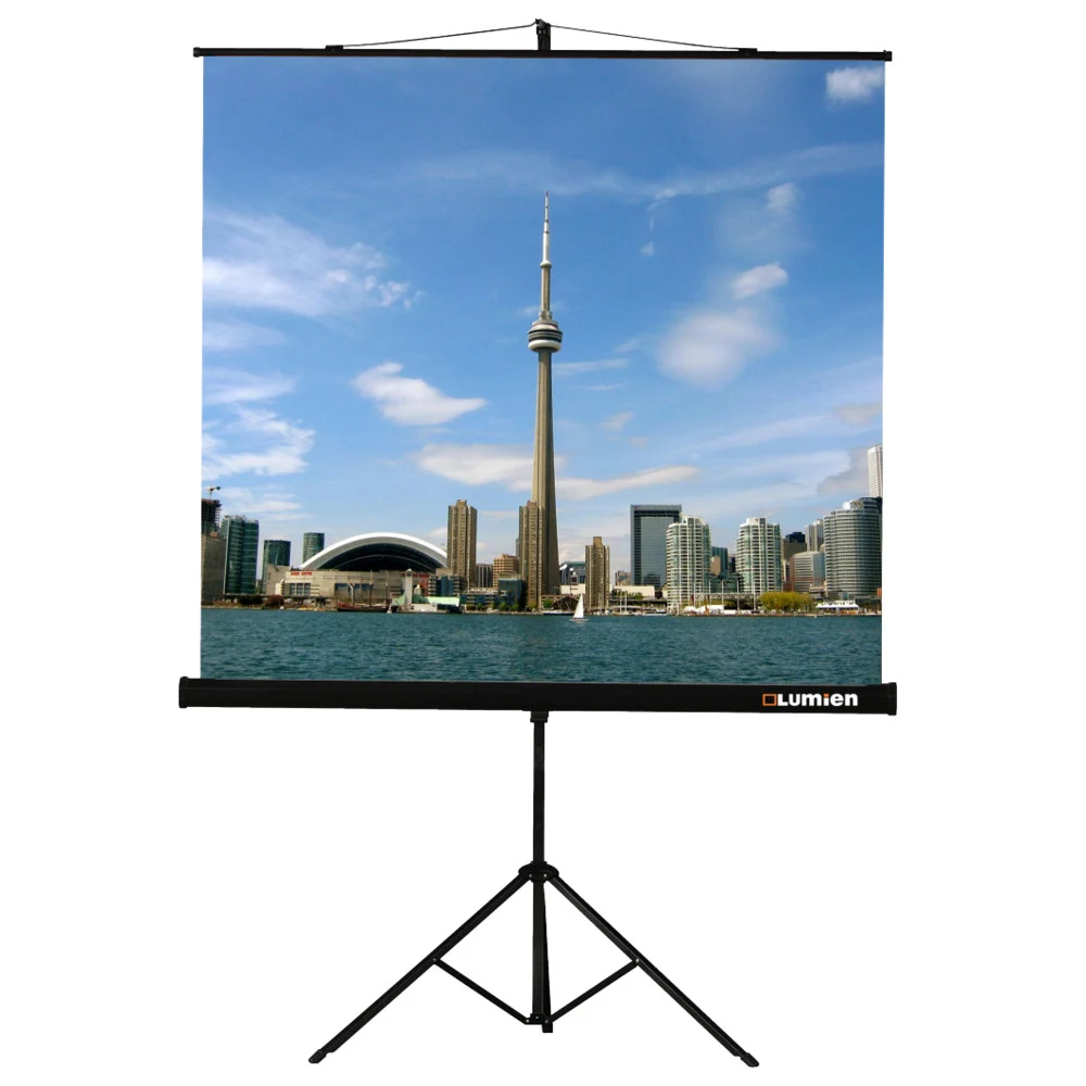 [LMV-100105] Экран на штативе Lumien [Master View] 244x244 см (131") Matte White FiberGlass черн. кайма по периметру, устойчивый штатив 1:1