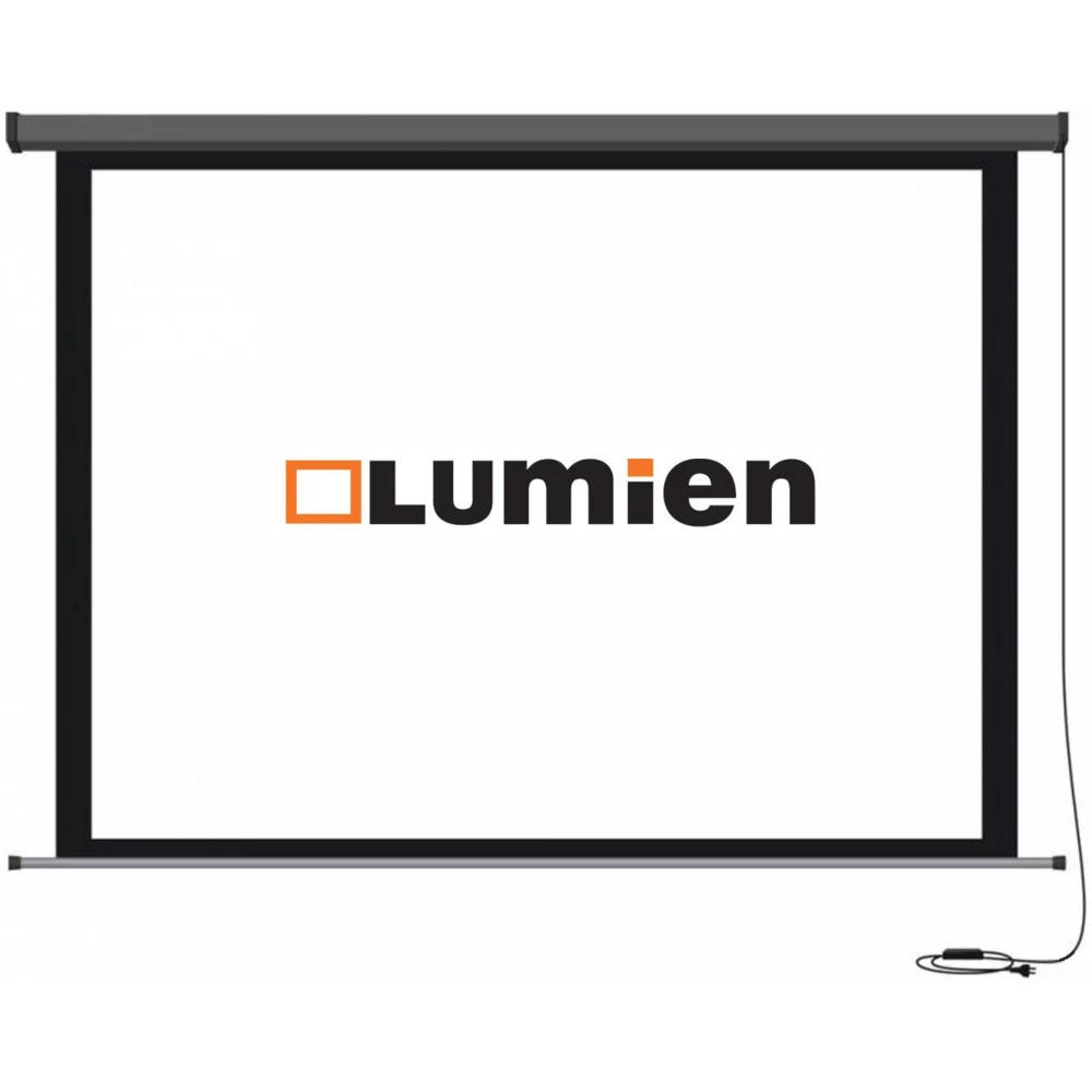 LMC-100107 - Экран с электроприводом Lumien LMC-100107 [Master Control] 165x171 см (раб.область122х165 см) (81") Matte White FiberGlass черн. кайма сверху 40 см 4:3