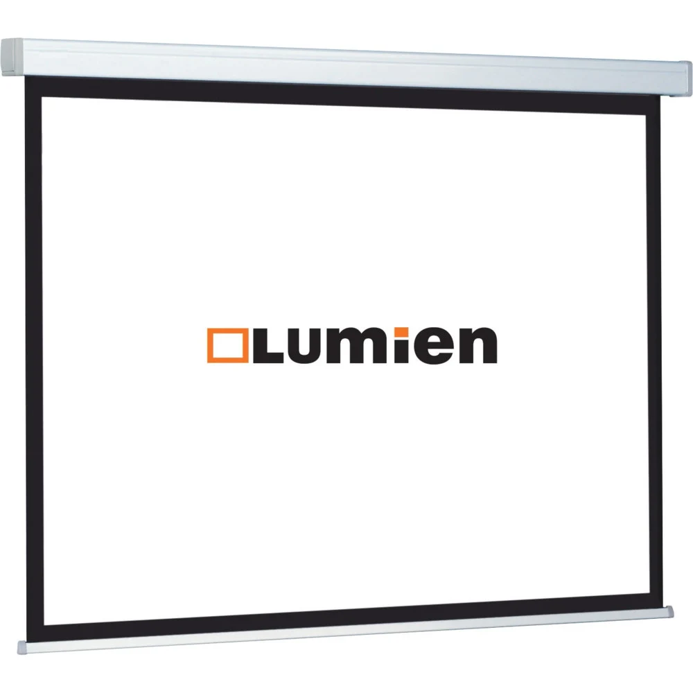 [LMC-100128] Экран с электроприводом Lumien [Master Control] 164x200 см (раб.область 119х190 см) (88") Matte White FiberGlass черн. каймсверху 40 см 16:10