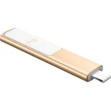 Презентер Logitech Spotlight Gold (золотистый, Bluetooth/2.4 GHz, перезаряжаемая литий-полимерная батарея 85мАч, 3D-акселерометр, гироскоп, кабель для зарядки, чехол)
