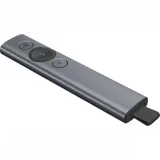 Презентер Logitech Spotlight Slate (серый, Bluetooth/2.4 GHz, перезаряжаемая литий-полимерная батарея 85мАч, 3D-акселерометр, гироскоп, кабель для зарядки, чехол) (арт. 910-004867, M/N: R-R0011 / C-