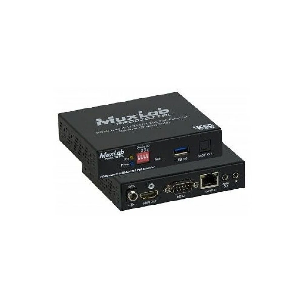 Передатчик-энкодер [500762-TX] MuxLab 500762-TX HDMI и Audio over IP, сжатие H.264/H.265, с PoE