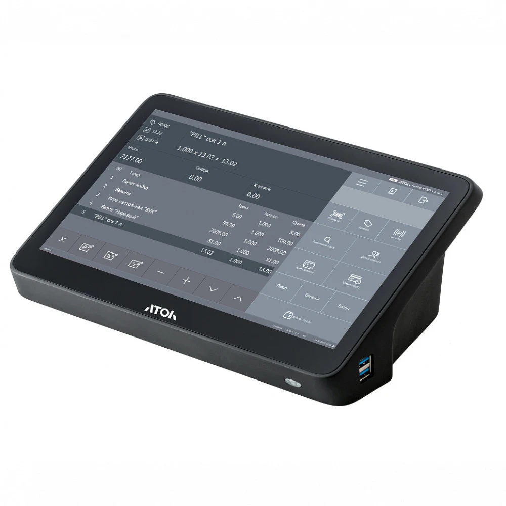 Сенсорный терминал АТОЛ OPTIMA V7 Lite (11.6", Intel Celeron J3455, 4 ГБ DDR3, SSD 128 Гб M.2, без АКБ, без ОС)
