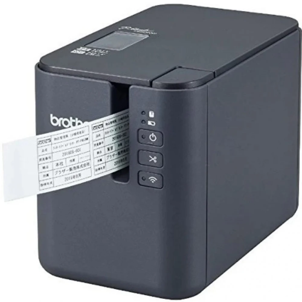 PTP950NWR1 - Принтер для печати наклеек Brother PT-P950NW (настольный, авторезак, поддержка лент TZE шириной от 3,5 до 36мм, скорость печати до 60 мм/сек, до 360x720dpi, LAN, WiFi, USB, RS232, в ком
