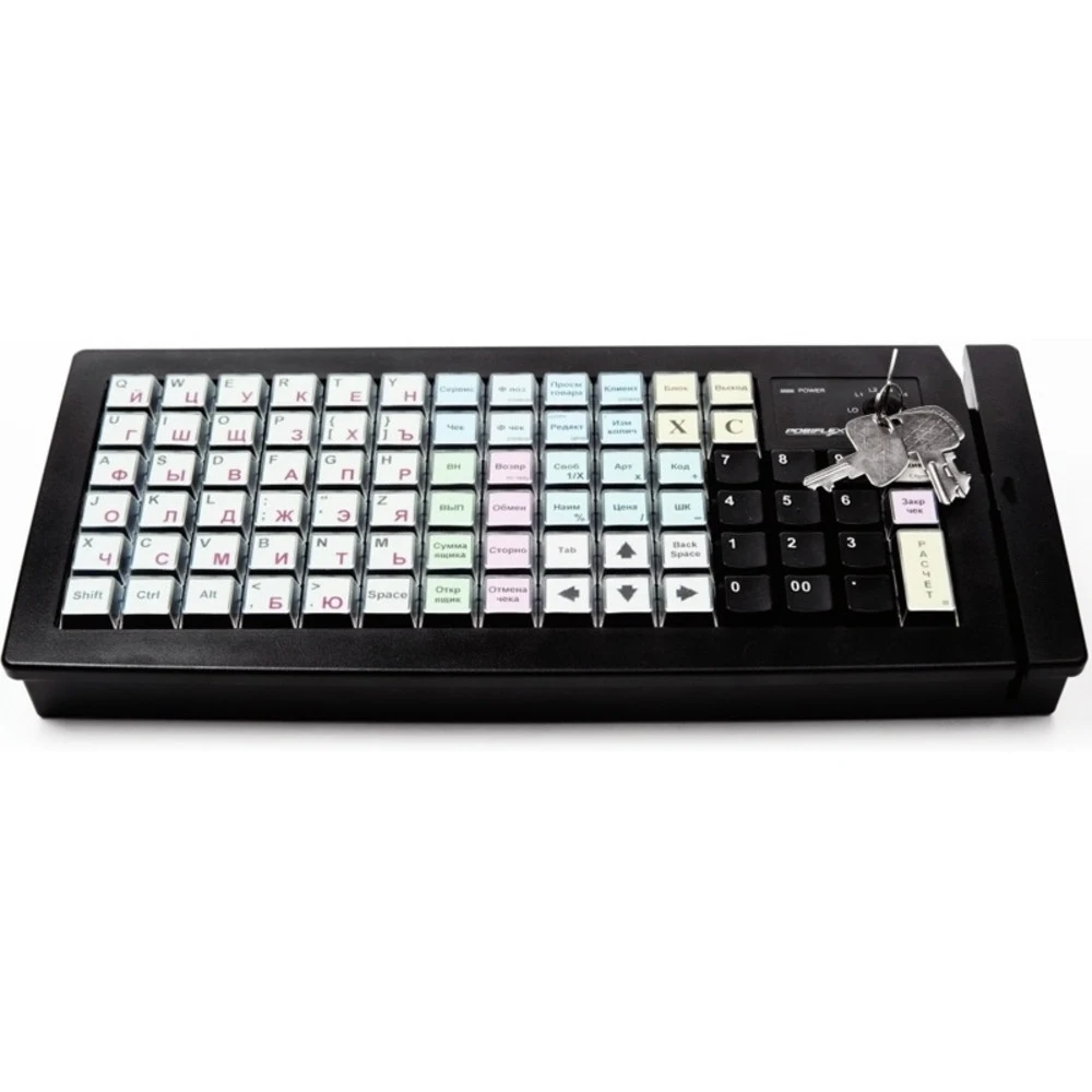 Клавиатура программируемая Posiflex KB-6600U-B-M3 (Black) USB