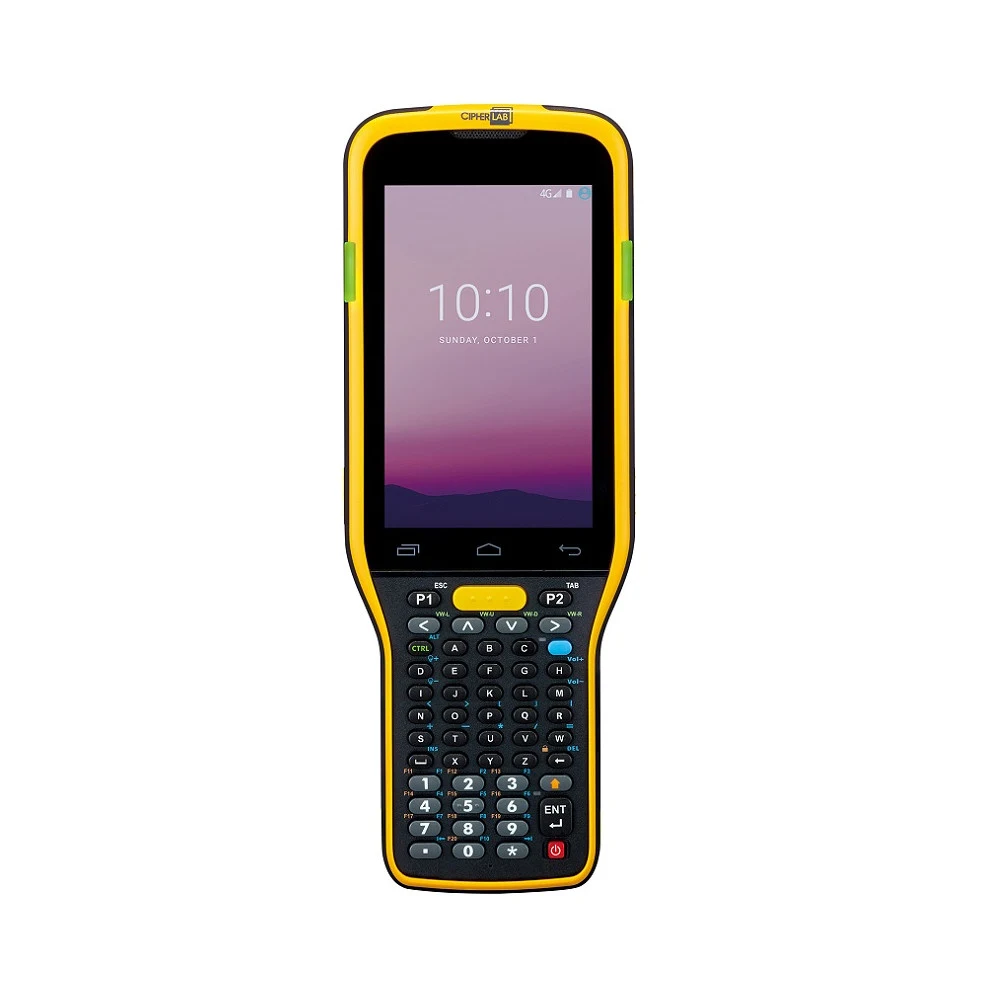 Терминал сбора данных CipherLab RK95, Android 9, GMS, Qualcomm 660, 4GB RAM, 64GB Flash, 1 Micro SD Slot, 802.11 a/b/g/n/ac, Bluetooth 5.0, SE4850 Extended Range 2D Imager, 6000mAh Battery, No camer