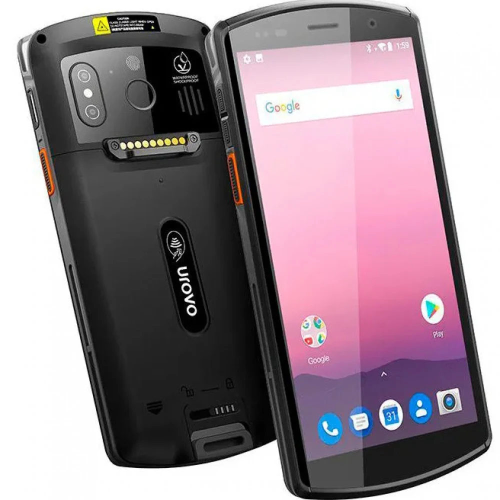 Urovo DT50 / AND 11 / 2.0 GHz / 8xCore / Qualcomm SD 662 / 4+64 GB / Honeywell HS7 / 2D / 5.7" / 720 x 1440 / 4G (LTE) / BT / GPS / Wi-Fi / 4300 mAh / NFC / IP 67 / 250 g / 6 key