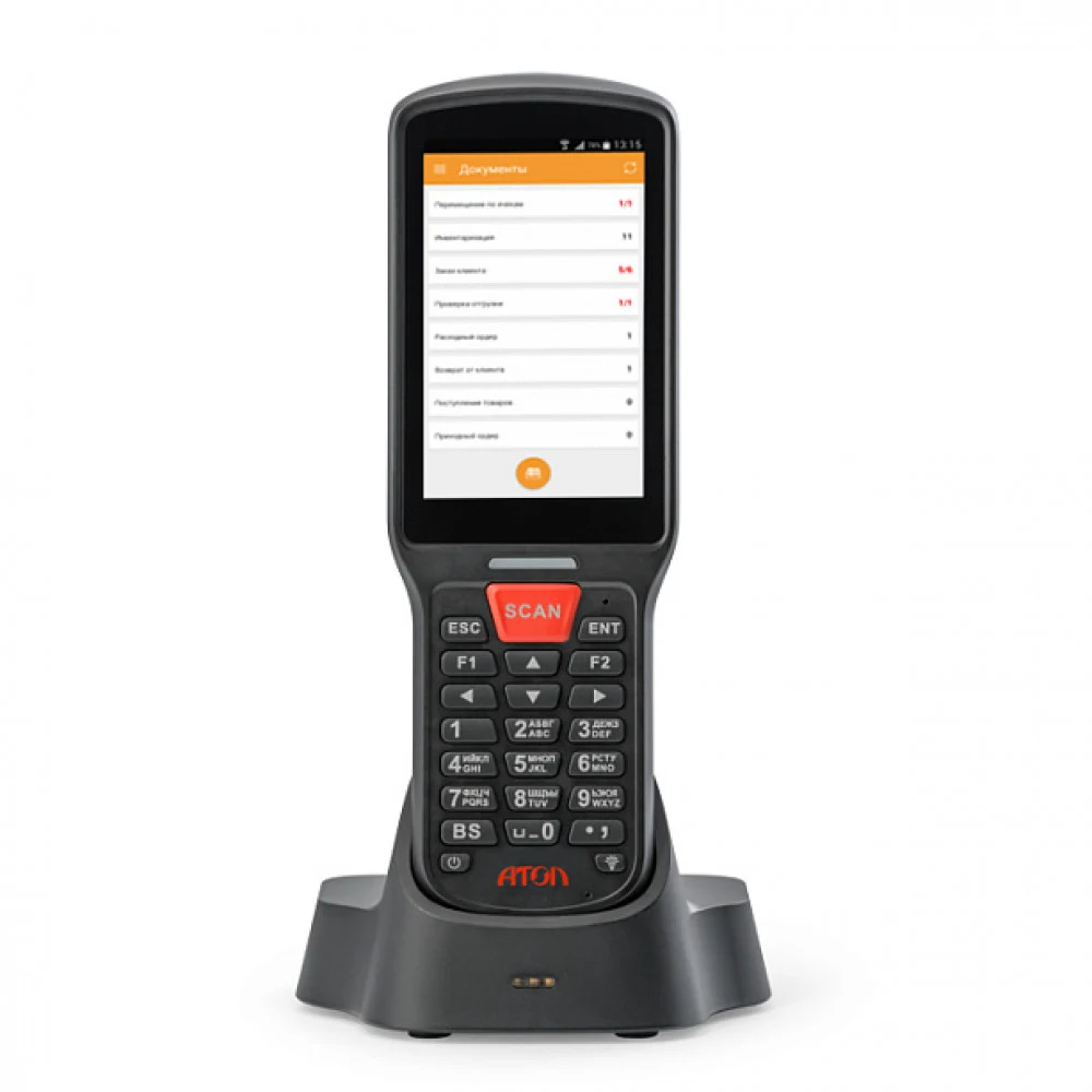 Терминал сбора данных АТОЛ SMART.Lite (Android 7.0, 2D Imager SE4710, Cam, 4”, 2Гбх16Гб, Wi-Fi b/g/n, BT, 3G, 5200 mAh, БП) (50438)