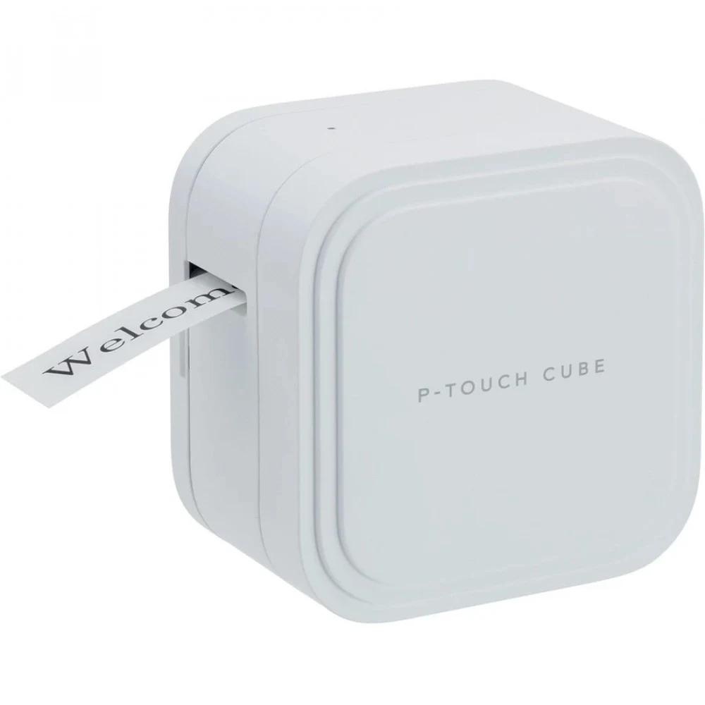PTP910BT - Принтер для печати наклеек Brother Cube PRO PT-P910BT (настольный, авторезак, ленты TZE от 3,5 до 36мм, до 20 мм/сек, 360dpi, Bluetooth, Li-ion-батарея в комплекте, USB (data/charge), в к