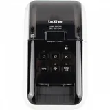 Принтер для этикеток Brother QL-810W с USB, Wi-Fi и AirPrint. Печать черного и красного текста. Печатает наклейки шириной до 62 мм с ПК, смартфона или планшета.