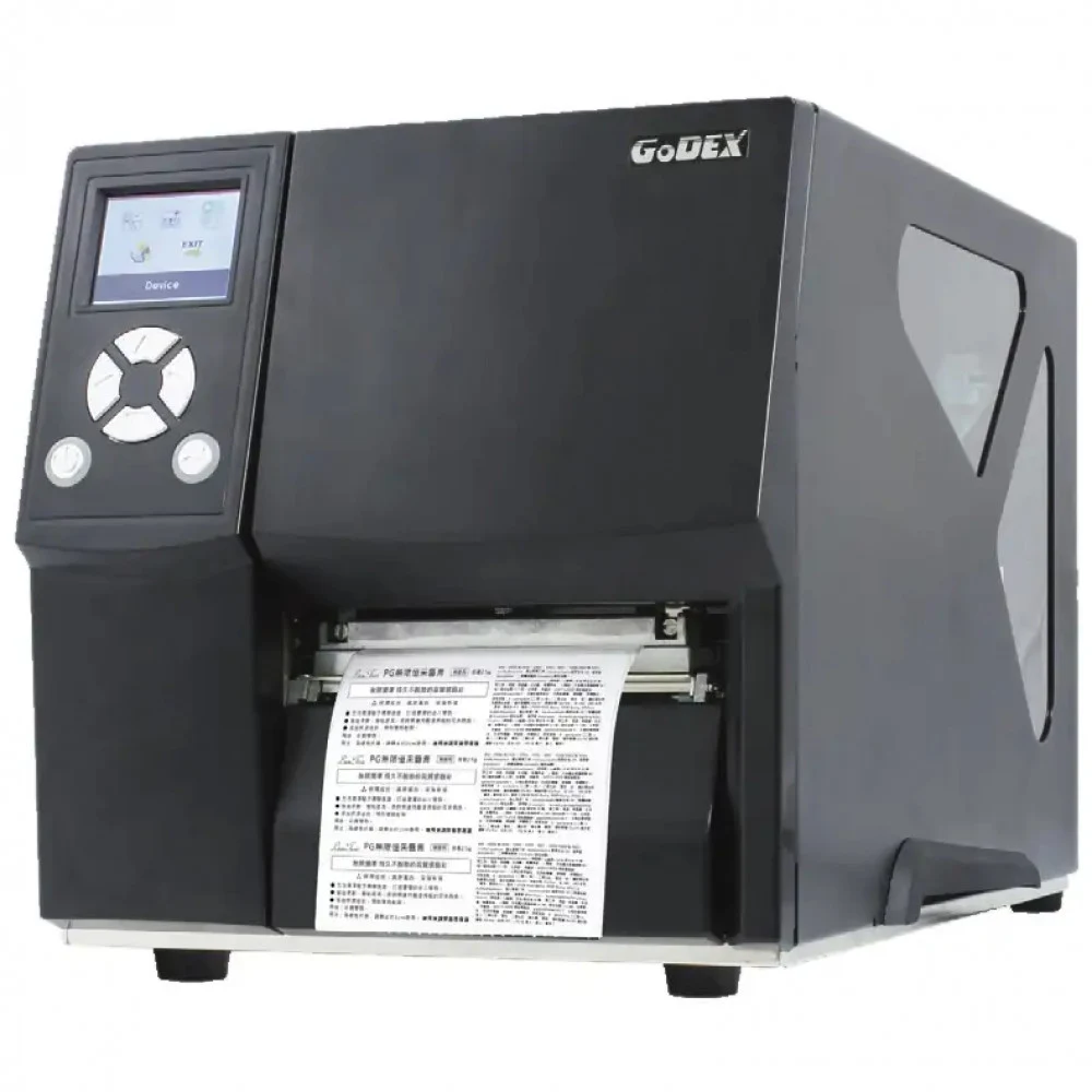 Промышленный термотрансферный принтер этикеток Godex ZX420i+ (203 dpi, USB & Serial & Ethernet, 6IPS, 128MB SDRAM, 128MB Flash, RTC, USB host, цв LCD)
