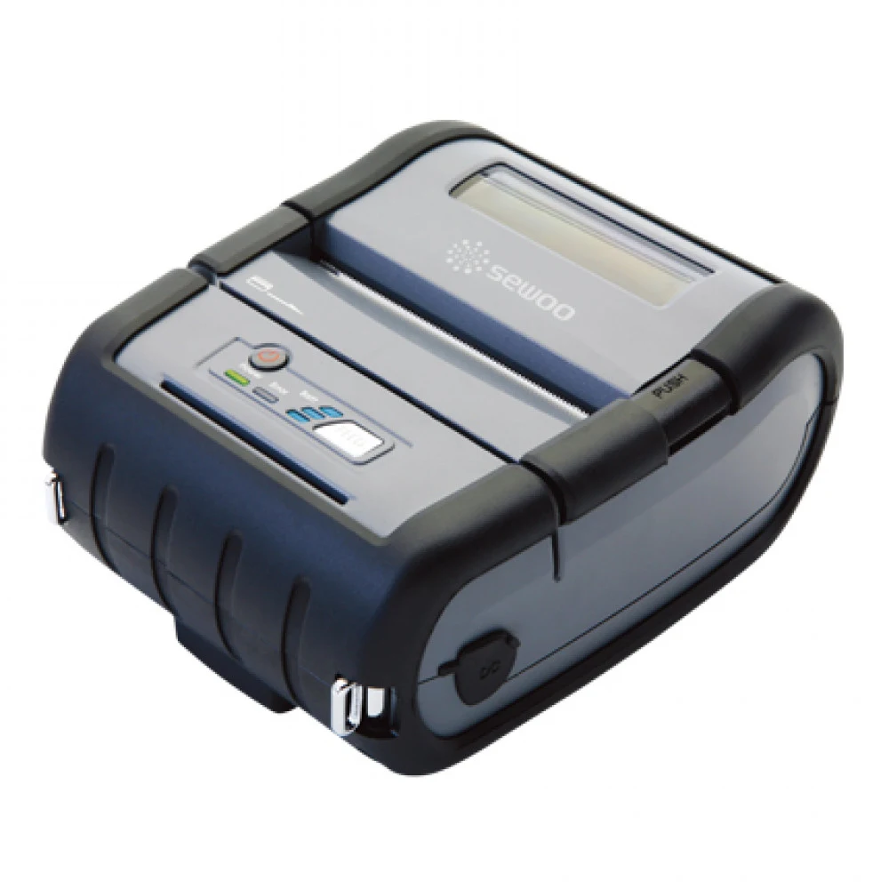 Принтер этикеток и чеков мобильный Sewoo LK-P30SB (203DPI, 80/72мм, USB & Serial & Bluetooth) +кожанный чехол +ремешок