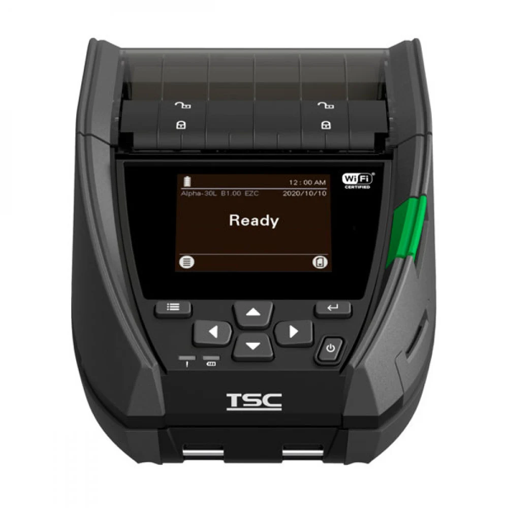 Мобильный принтер прямая термопечать TSC Alpha 30L, DT, MFi Bluetooth + Peeler, 2,83"/72mm, 127mm/sec