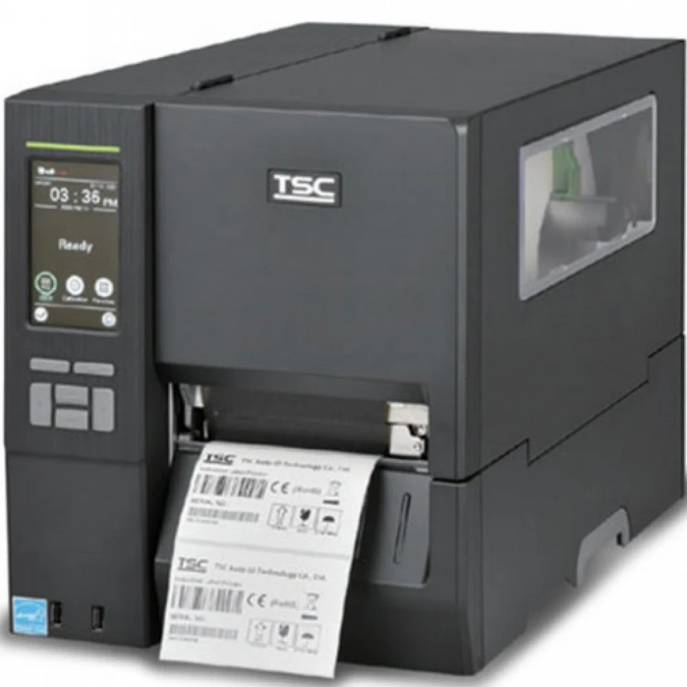 MH241T-A001-0302 - Принтер этикеток TSC MH241T, 203dpi, 4.3" TOUCH LCD, DRAM 256MB/FLASH 512MB, USB+RS-232+ETHERNET+USB HOST, MEDIA NEAR END, TOP BM, Wi-Fi READY, EU