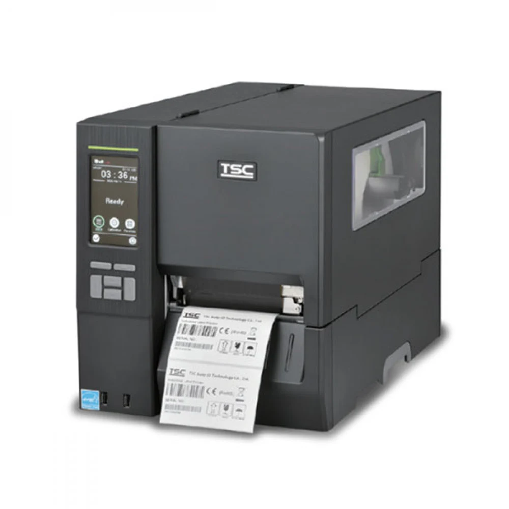 MH341P-A001-0302 - Принтер этикеток TSC MH341P, 300dpi, 4.3" TOUCH LCD, DRAM 256MB/FLASH 512MB, USB+RS-232+ETHERNET+USB HOST, 8" FULL REWIND, MEDIA NEAR END, TOP BM, Wi-Fi READY, EU