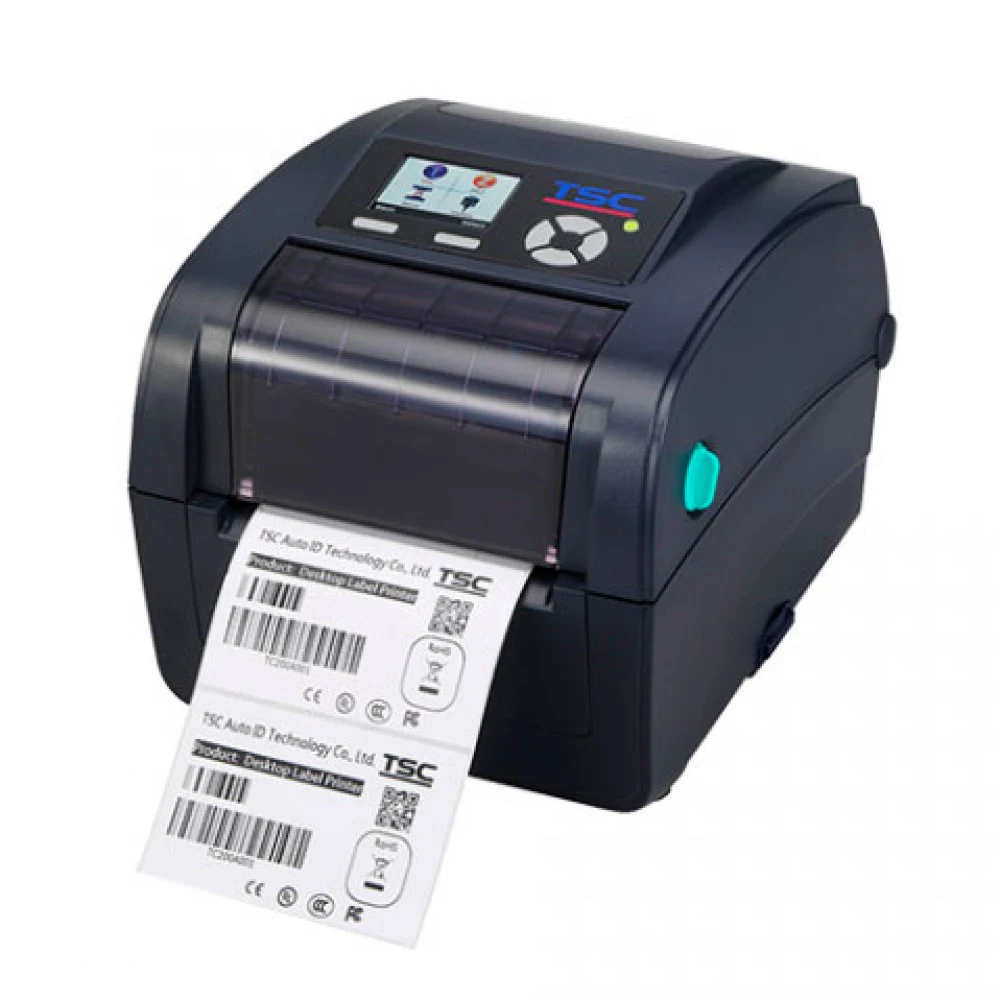 Принтер этикеток термотрансферная печать TSC TC310, 4", TT, 300 dpi, 4 ips + RTSC TT TC, navy, 64MB SDRAM, 128MB Flash, RTSC TT TC, RS-232, USB 2.0, Ethernet, USB host, microSD card reader