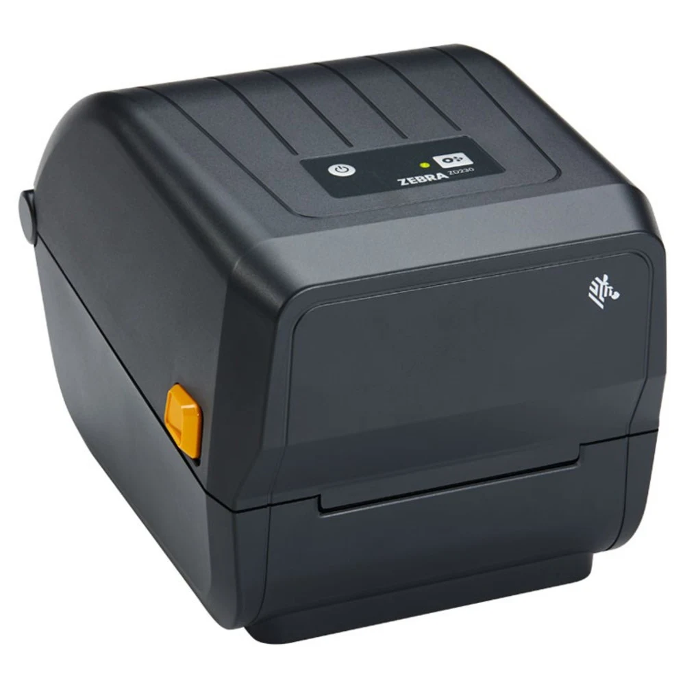 TT принтер ZD230 EZPL, 203 dpi, USB, Ethernet, риббон 74/300M Принтер штрих-кода Zebra, термотрансферная печать, разрешение 203 точки на дюйм, ширина печати 104 мм, скорость печати 152 мм/сек, интер
