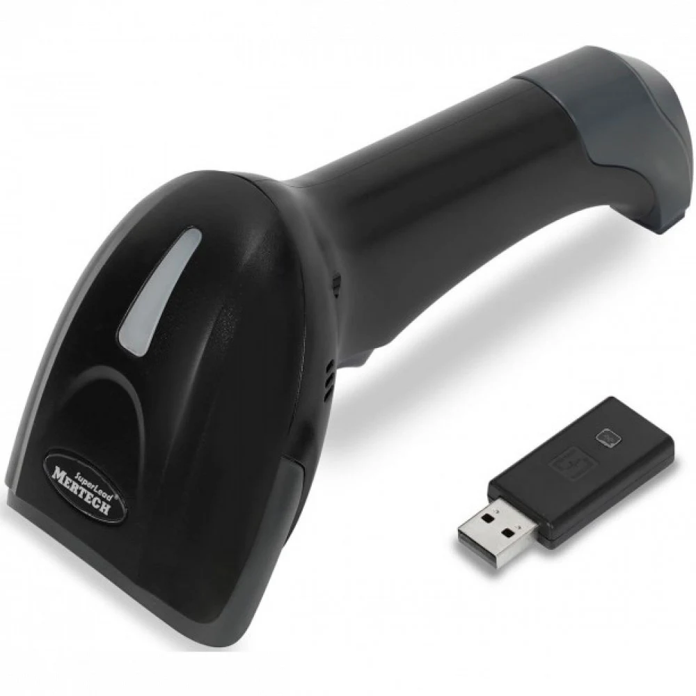 Беспроводной сканер штрих-кода MERTECH CL-2310 BLE Dongle P2D USB Black Тип 2D Image Дальность сканирования: 370 мм Скорость сканирования: 100 скан/сек Габариты: 180х95х70 мм Интерфейс USB-COM и USB