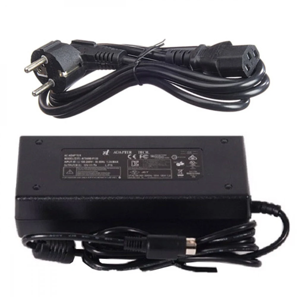 Блок питания/ Power Supply: 100~240VAC, 12VDC, 7A. Provides power to the 8 slot cradle with SL20, SM10, UL10, OX10, MT10, ST10. Includes EU power cord.