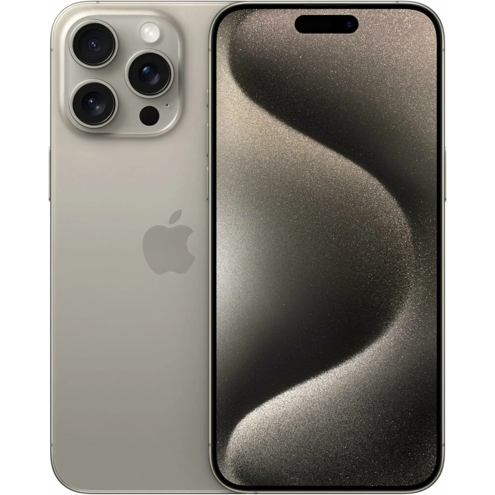 Смартфон Apple A3108 iPhone 15 Pro Max 1Tb титан моноблок 3G 4G 2Sim 6.7" 1290x2796 iOS 17 48Mpix 802.11 a/b/g/n/ac/ax NFC GPS GSM900/1800 TouchSc Protect