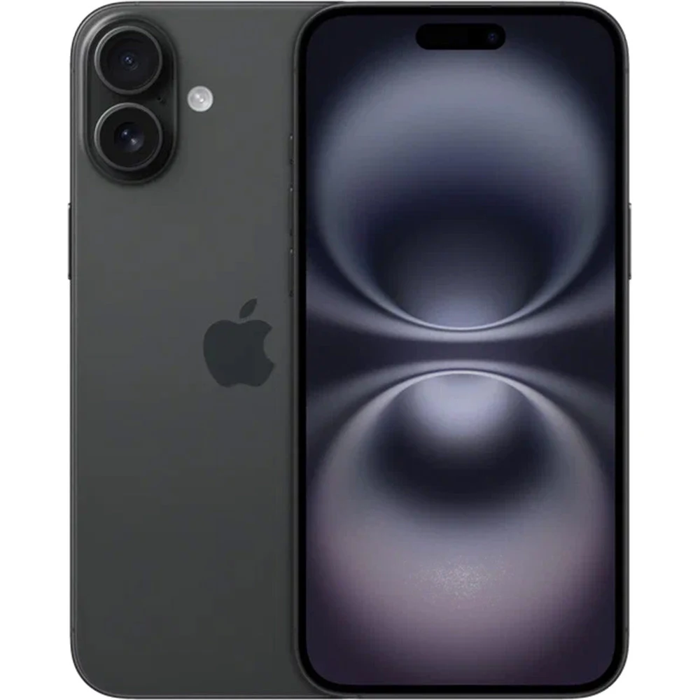 Смартфон Apple A3286 iPhone 16 128Gb черный моноблок 3G 4G 1Sim 6.1" 1179x2556 iOS 18 48Mpix 802.11 a/b/g/n/ac/ax/be NFC GPS Protect