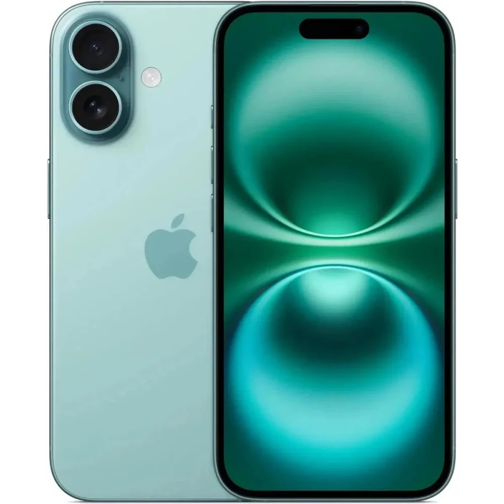 Смартфон Apple iPhone 16 128Gb Teal /6.1"/60 Гц/128 ГБ/А18/1 nano-SIM/1 eSim/4G LTE/5G/BT 5.3/Wi‑Fi 7/NFC/IP68/USB Type-C/мятный (MYED3HN/A)