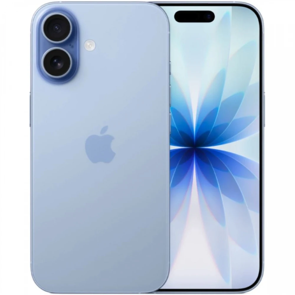 Смартфон Apple iPhone 17 256GB Mist blue /6.3"/120 Гц/256 ГБ/А19/1 nano-SIM/1 eSim/4G LTE/5G/BT 6.0/Wi‑Fi 7/NFC/IP68/USB Type-C/голубой (MG6L4HN/A)