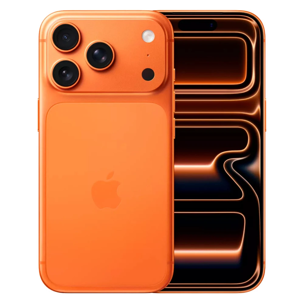 Смартфон Apple iPhone 17 Pro, A19 Pro 12/256GB, 6.3"OLED, 2622x1206, BT6.0, NFC, SIM+eSIM, Orange