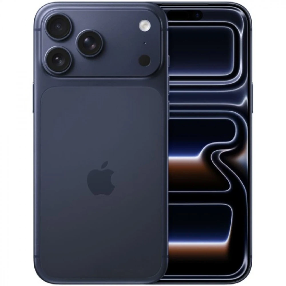 Смартфон Apple A3526 iPhone 17 Pro Max 256Gb темно-синий моноблок 3G 4G 1Sim 6.9" 1320x2868 iOS 26 48Mpix 802.11 a/b/g/n/ac/ax/be NFC GPS Protect