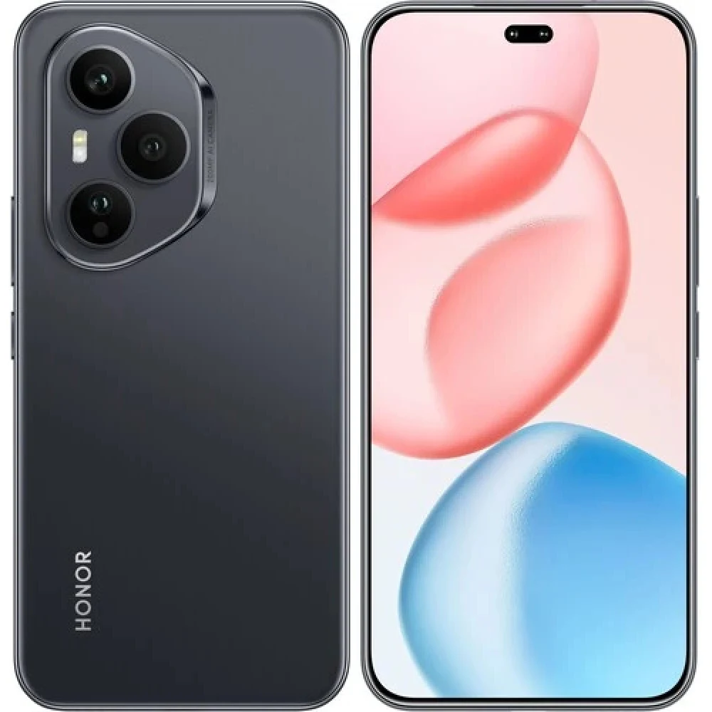 Смартфон, HONOR, 400 Pro DNP-NX9, 12GB 512GB, 6.7", Android 14, Snapdragon 8s Gen 3, Камера 50 Мп+50 Мп+12 Мп/50 Мп, 2664x1200, Bluetooth 5.3, 5200 мАч, (Midnight Black) Чёрный