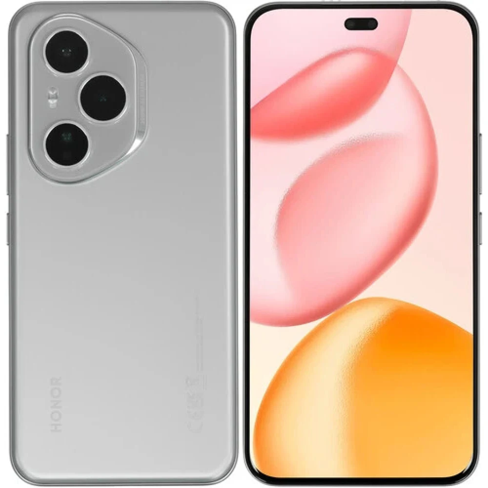 Смартфон, HONOR, 400 Pro DNP-NX9, 12GB 512GB, 6.7", Android 14, Snapdragon 8s Gen 3, Камера 50 Мп+50 Мп+12 Мп/50 Мп, 2664x1200, Bluetooth 5.3, 5200 мАч, (Lunar Grey) Серый