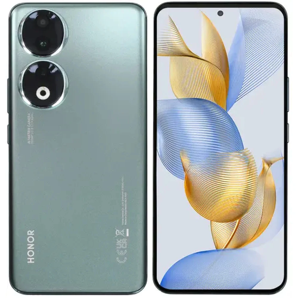 Смартфон HONOR 90 12GB+512GB - Цвет - Emerald Green Поддержка сетей 2G, 3G, 4G 5G Диагональ экрана