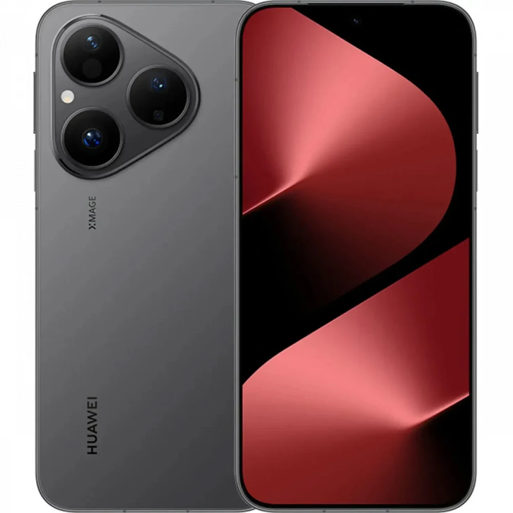 Абонентский терминал, Huawei, Pura 80 HED-LX9, 12GB 256GB, 6.6", EMUI 15, Kirin 9010, Камера 50 Мп + 13 Мп + 12 Мп/13 Мп, 2760x1256, Bluetooth 5.2, 5170 мАч, (Black) Чёрный