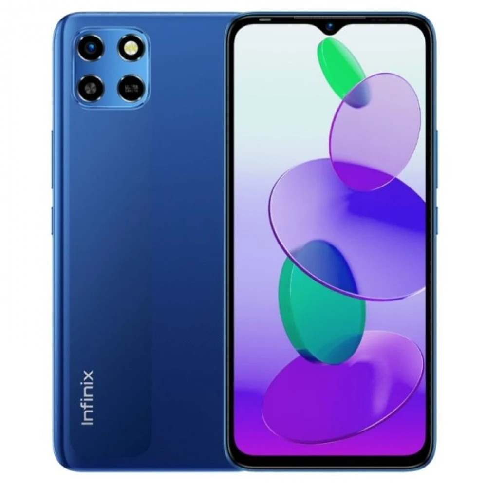 Смартфон Infinix SMART 6 HD, A22 2/32GB, 6.6"IPS, 1600x720, BT, 2xSIM+microSD, Origin Blue