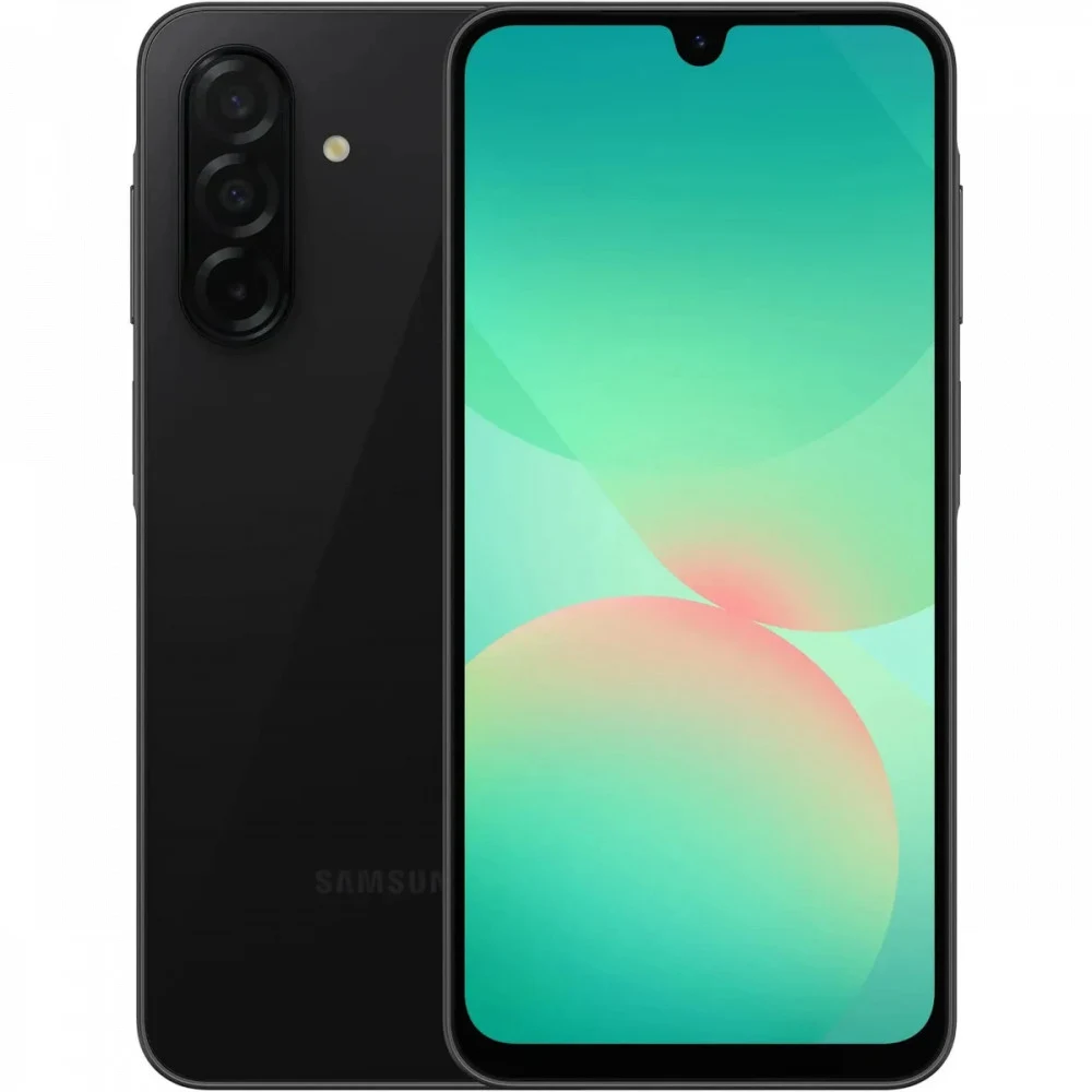 Смартфон Samsung SM-A266B Galaxy A26 5G 128Gb 6Gb черный моноблок 3G 4G 2Sim 6.7" 1080x2340 Android 15 50Mpix 802.11 a/b/g/n/ac NFC GPS GSM900/1800 GSM1900 Protect microSD max2048Gb