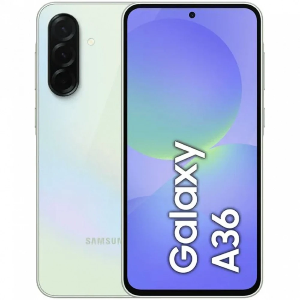 Смартфон Samsung SM-A366E Galaxy A36 5G 256Gb 8Gb лайм моноблок 3G 4G 2Sim 6.7" 1080x2340 Android 15 50Mpix 802.11 a/b/g/n/ac/ax NFC GPS GSM900/1800 GSM1900 Protect
