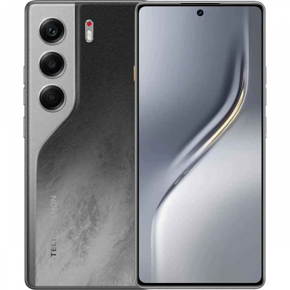Смартфон Tecno Camon 40 256Gb 12Gb черный моноблок 3G 4G 2Sim 6.78" 1080x2436 Android 15 50Mpix 802.11 a/b/g/n/ac NFC GPS GSM900/1800 GSM1900 Protect FM microSD max1024Gb