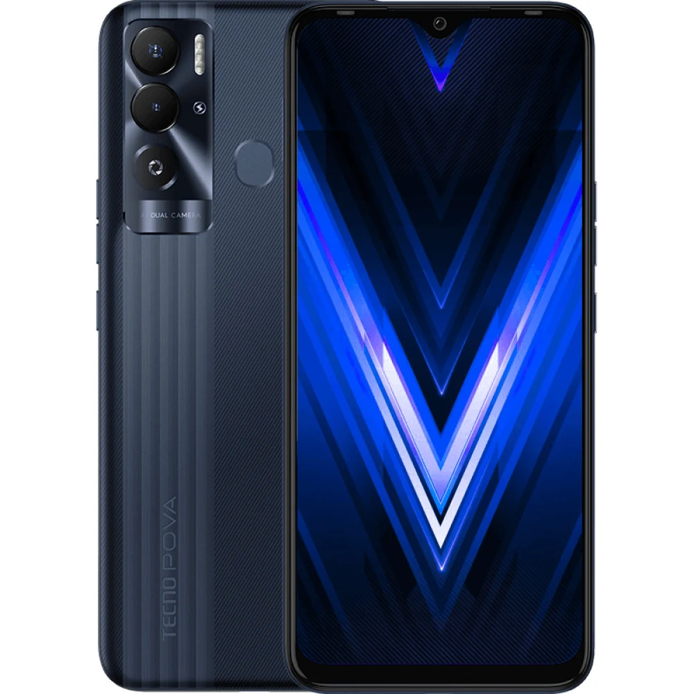 Смартфон TECNO POVA Neo (4+64)- Цвет - Obsidian Black (10030724): Поддержка сетей , 2G, 3G, 4G (LTE) Диагональ экрана 6.82", Разрешение экрана 720 x 1640 основной камера 13Мп + 2 Мп,Фронтальная каме