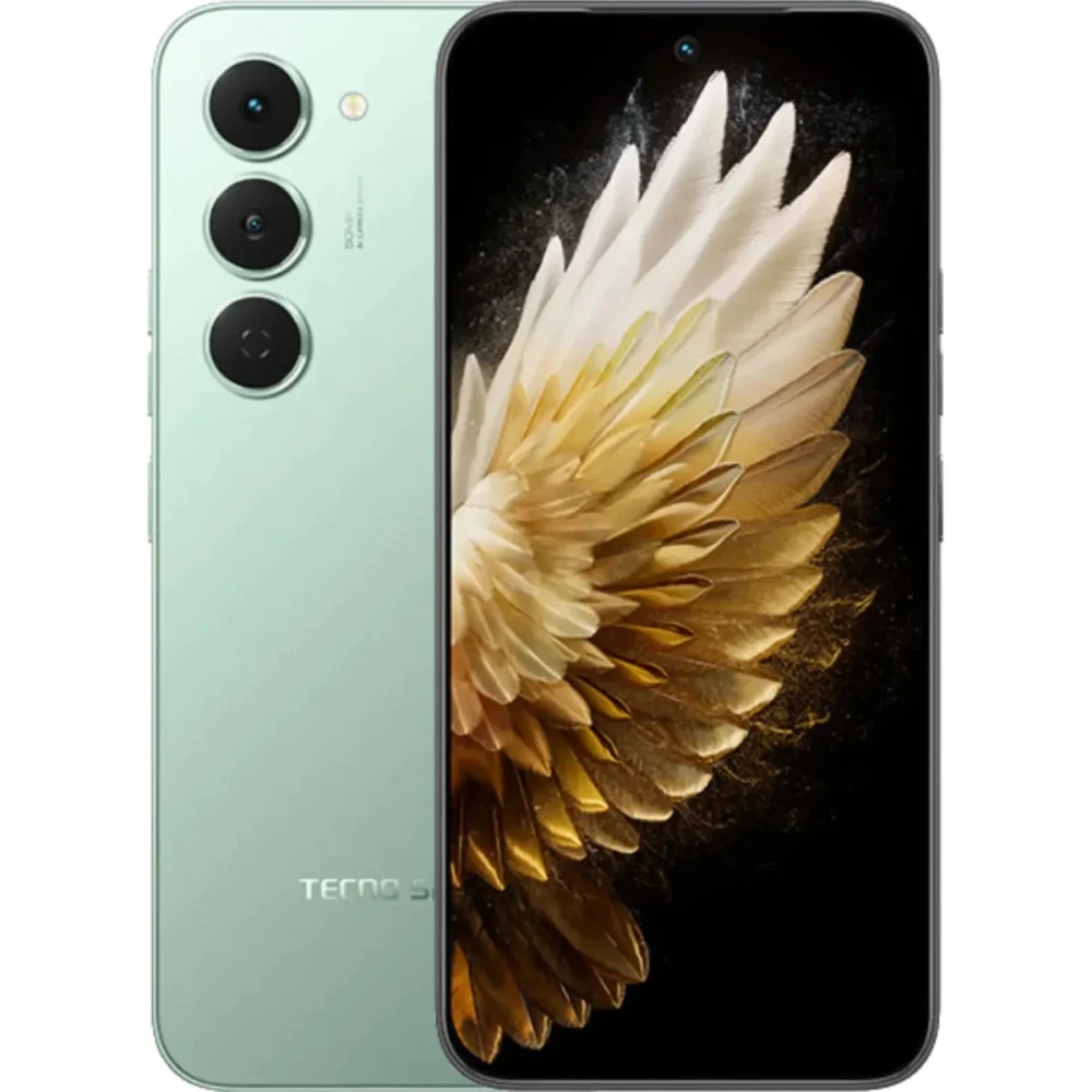 Мобильный телефон, TECNO, SPARK 40 Pro (KM6) 256+8 GB, 6.78", AMOLED, Аккумулятор 5200 мАч, 50MPx/13MPx, MediaTek Helio G100 Ultimate, Fast Charge 45W, Android 15, (Bamboo Green) Зелёный